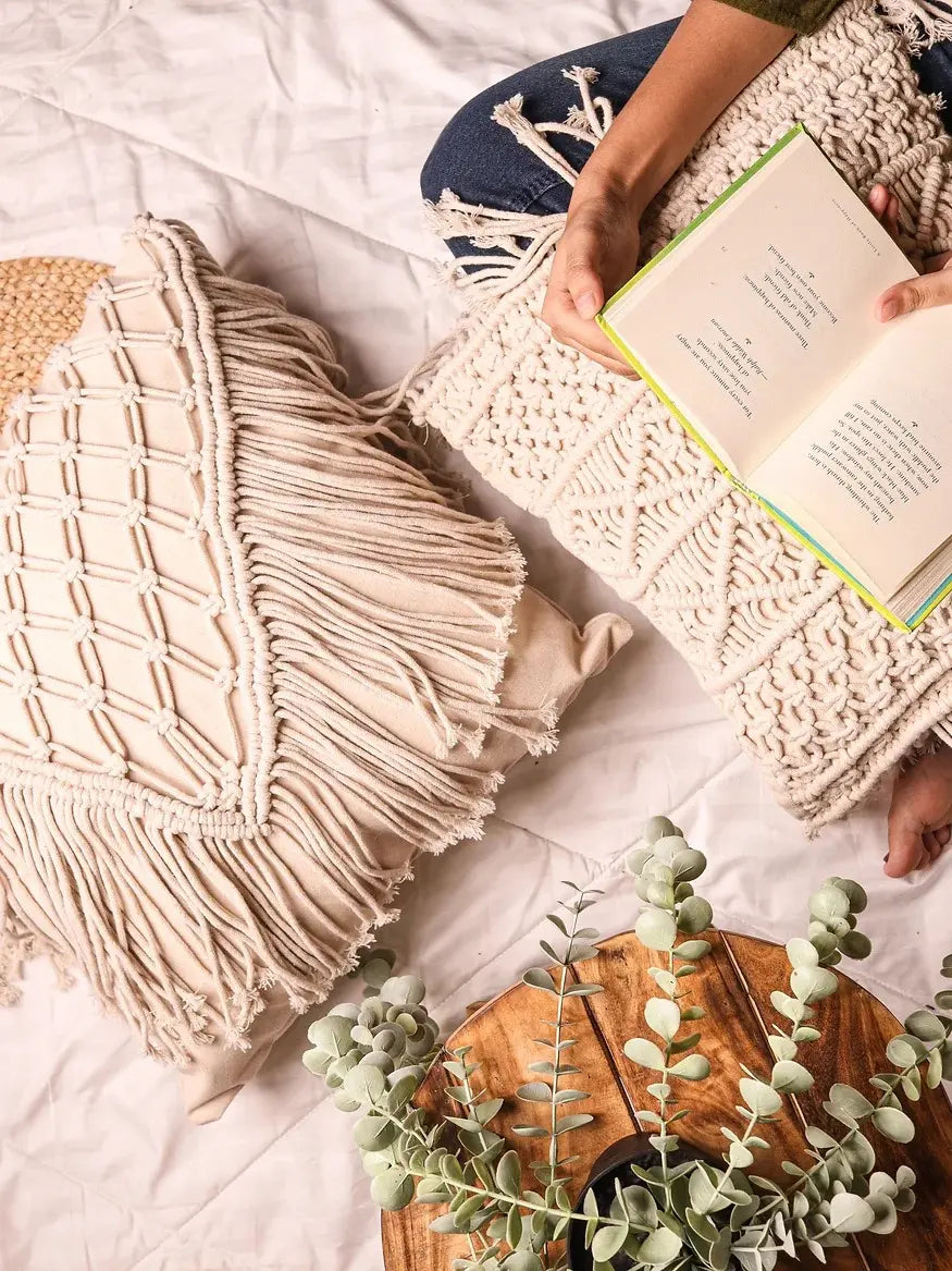 Macrame pillow cover diy best sale