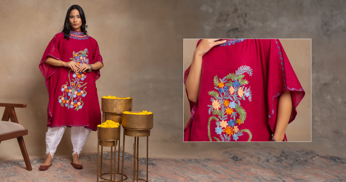 Gift Ideas for Bhai Dooj: Surprise Your Sister with ShopNamastay’s Kaftans