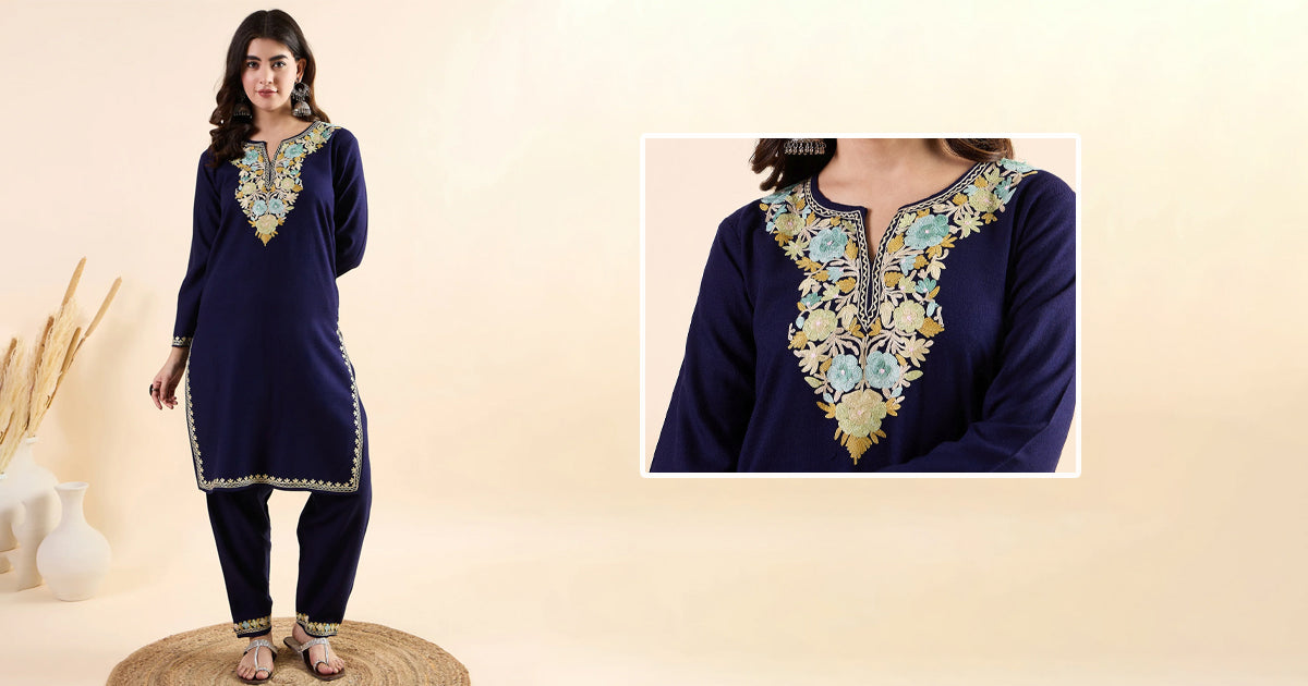 Kashmiri Embroidery Meets Winter Comfort: Heritage-Inspired Kashmiri Winter Wear